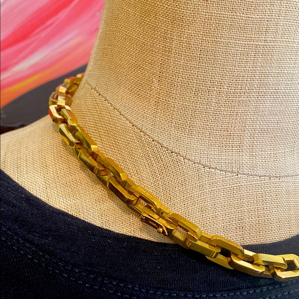 NWOT Eddie Borga Supra Link Necklace, 18”